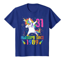 Load image into Gallery viewer, 31 Years Old 31th Birthday Unicorn Dabbing Shirt Girl Party T-Shirt
