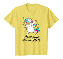Load image into Gallery viewer, Unicorn Dabbing Awesome Since 2011 8th yrs Birthday Gifts