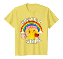 Load image into Gallery viewer, Emoji Birthday Shirt For Girls Unicorn Rainbow Heart Kiss