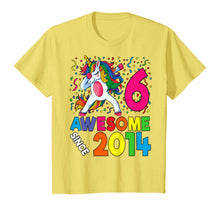 Load image into Gallery viewer, 6th Birthday Dabbing Unicorn Party Gift For 6 Years Old Girl T-Shirt