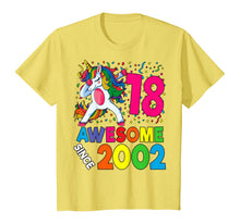 Load image into Gallery viewer, 18th Birthday Dabbing Unicorn Party Gift 18 Years Old Girl T-Shirt