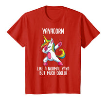 Load image into Gallery viewer, Unicorn Yaya Girl Birthday Party Apparel Greek YayaCorn Cute T-Shirt