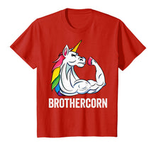 Load image into Gallery viewer, Cute Unicorn Brother Girl Birthday Party Apparel BrotherCorn T-Shirt