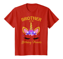 Load image into Gallery viewer, Brother of the Birthday Princess Unicorn Girl T Shirt Outfit