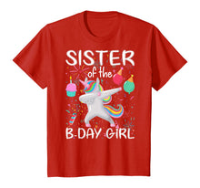 Load image into Gallery viewer, Matching Unicorn Sister Shirt , Sister of the Birthday Girl
