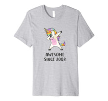Load image into Gallery viewer, Dabbing Unicorn Birthday Girl Gift 10 Years Old Born in 2008