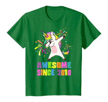 Load image into Gallery viewer, 10 Years Old 10th Birthday Awesome Since 2010 Unicorn T-Shirt