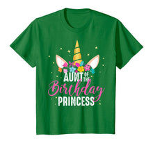 Load image into Gallery viewer, Aunt Of The Birthday Princess Aunt Gift Unicorn Birthday T-Shirt