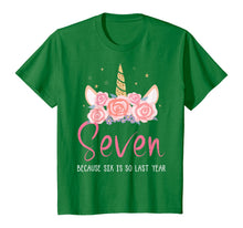 Load image into Gallery viewer, 7 Years Old Birthday Girl Gifts Unicorn 7th Birthday T-Shirt