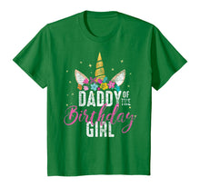 Load image into Gallery viewer, Daddy Of The Birthday Girl Father Gift Unicorn Birthday T-Shirt