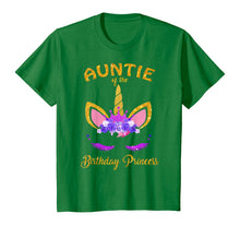 Load image into Gallery viewer, Auntie of the Birthday Princess Unicorn Girl T-Shirt