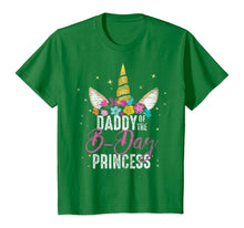 Load image into Gallery viewer, Daddy Of The B Day Princess Father Gifts Unicorn Birthday T-Shirt