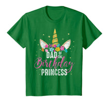 Load image into Gallery viewer, Dad Of The Birthday Princess Father Gifts Unicorn Birthday T-Shirt
