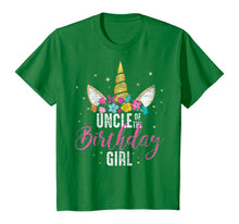 Load image into Gallery viewer, Uncle Of The Birthday Girl Uncle Gift Unicorn Birthday T-Shirt