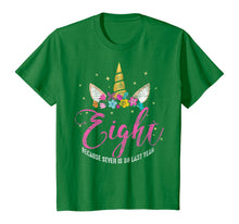 Load image into Gallery viewer, 8 Years Old Birthday Girl Gifts Unicorn 8th Birthday T-Shirt