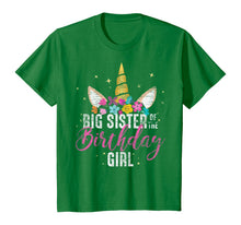 Load image into Gallery viewer, Big Sister Of The Birthday Girl Sister Gift Unicorn Birthday T-Shirt