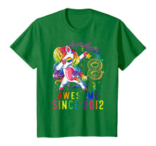 Load image into Gallery viewer, 8th Birthday Unicorn Dabbing Shirt Girl Awesome Since 2012 T-Shirt