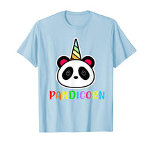 Load image into Gallery viewer, Cute Panda Unicorn Pandicorn Birthday Panda T-Shirt