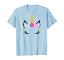 Load image into Gallery viewer, Unicorn Face Birthday T-Shirt