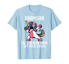Load image into Gallery viewer, Mens Unicorn Daddy Girl Birthday Party Apparel, DaddyCorn Cute T-Shirt