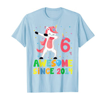 Load image into Gallery viewer, Cute Unicorn Dabbing Birthday Kids 6 Years Old 6th Bday T-Shirt