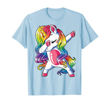 Load image into Gallery viewer, Dabbing Unicorn T shirt Girls Kids Women Rainbow Unicorns