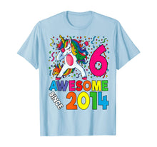 Load image into Gallery viewer, 6th Birthday Dabbing Unicorn Party Gift For 6 Years Old Girl T-Shirt
