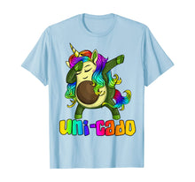 Load image into Gallery viewer, Uni Cado Dabbing Unicorn Avocado Rainbow Girl Birthday Gift T-Shirt