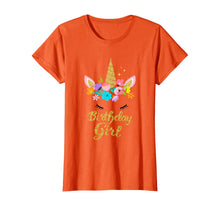 Load image into Gallery viewer, Unicorn Birthday Girl T-Shirt Gift Birthday Present For Girl