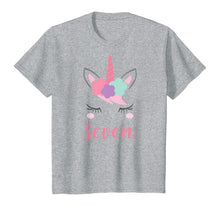 Load image into Gallery viewer, Kids Girl 7th Birthday Outfit, Unicorn Seventh Birthday Shirt