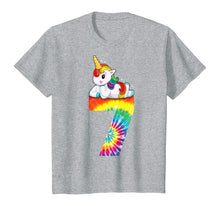 Load image into Gallery viewer, 7th Birthday Unicorn Shirt Girls Tie Dye Gift Party Outfit T-Shirt