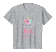 Load image into Gallery viewer, Kids Unicorn 6th Birthday Shirt, Birthday Girl Shirt 6