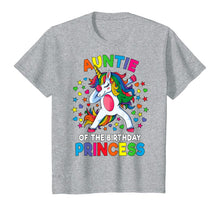 Load image into Gallery viewer, Auntie Of The Birthday Princess Dabbing Unicorn Party Gift T-Shirt