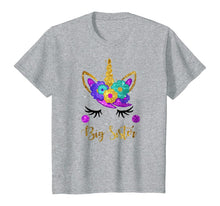 Load image into Gallery viewer, Big Sister Unicorn Birthday Girl T-Shirt Unicorn Gift Womens