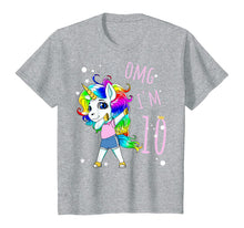 Load image into Gallery viewer, 10th Birthday Unicorn For Girls Children Unicorn Ten Years T-Shirt