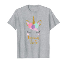 Load image into Gallery viewer, Unicorn Uncle Shirt, Uncle of the Birthday Girl Gift