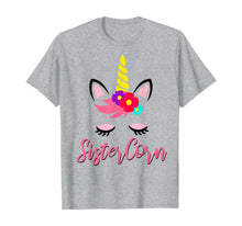 Load image into Gallery viewer, Sistercorn Shirt Unicorn Party Gift for Sister Girl Birthday