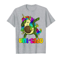 Load image into Gallery viewer, Uni Cado Dabbing Unicorn Avocado Rainbow Girl Birthday Gift T-Shirt