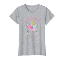 Load image into Gallery viewer, Ten and Awesome, Unicorn 10th Birthday Girl Shirt