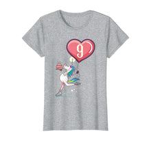 Load image into Gallery viewer, Skating UNICORN 9 year old | 9th Birthday Girl Shirt Gift