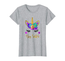 Load image into Gallery viewer, Big Sister Unicorn Birthday Girl T-Shirt Unicorn Gift Womens