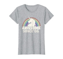Load image into Gallery viewer, Unicorn 34st Birthday Gift Rainbow 1986 T-Shirt