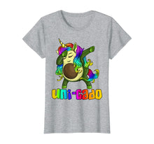 Load image into Gallery viewer, Uni Cado Dabbing Unicorn Avocado Rainbow Girl Birthday Gift T-Shirt